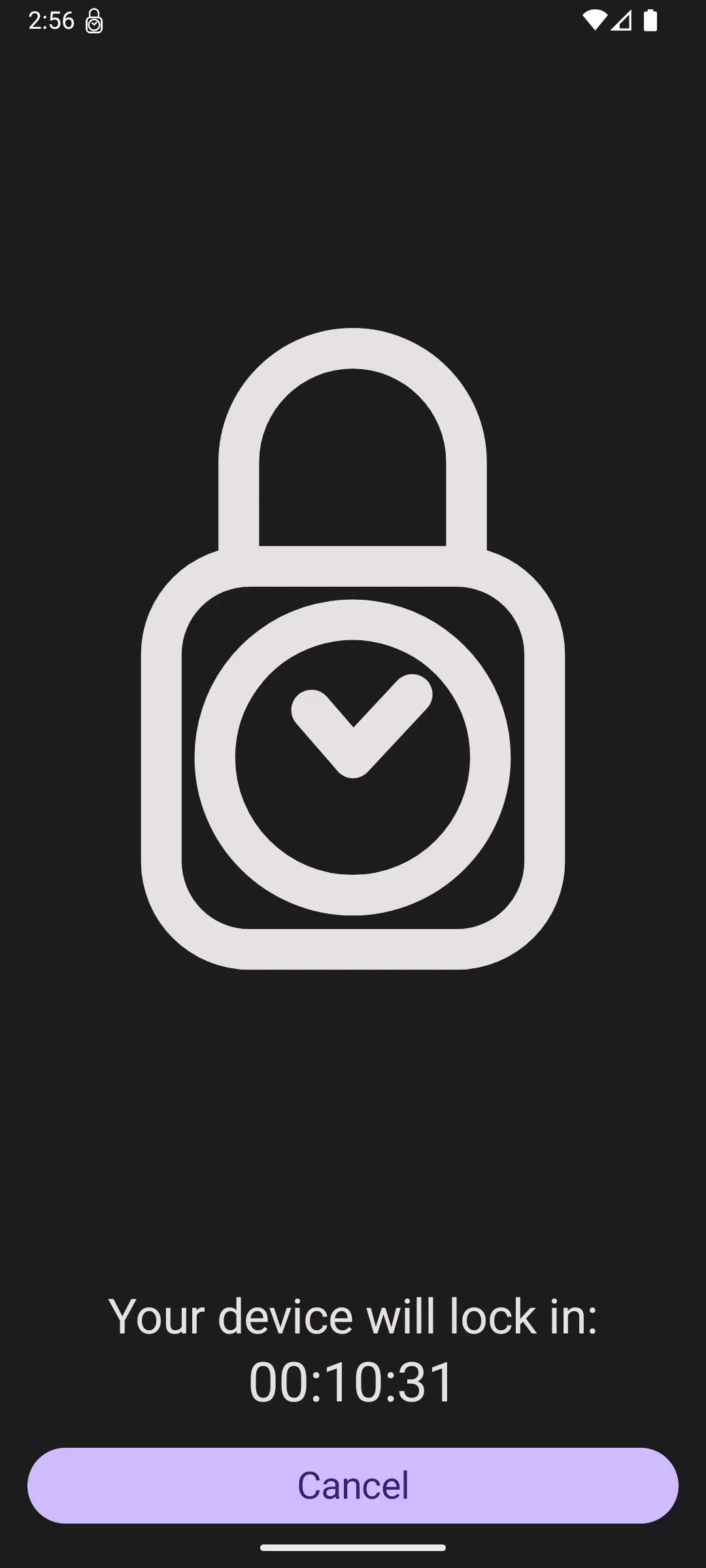 Lockie countdown in progress